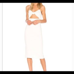 Privacy Please White Midi Dress Size Small